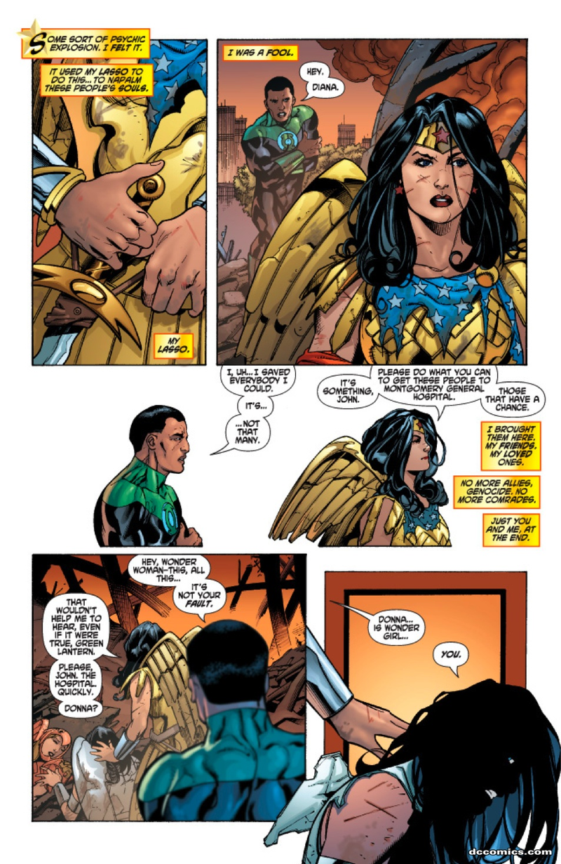 Illustration for article titled Wonder Woman Finds Guilt, Grumpiness At End Of The World